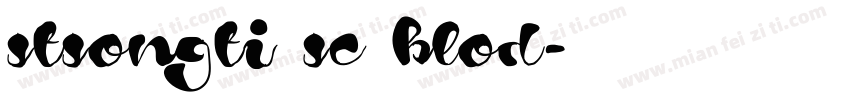 stsongti sc blod字体转换